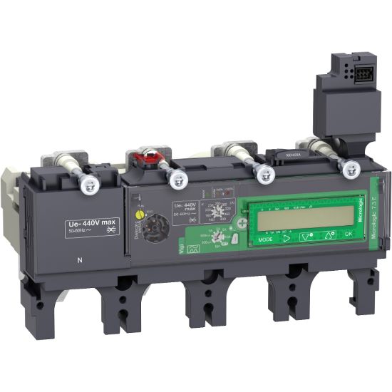 Picture of trip unit MicroLogic 7.3 E for ComPact NSX 400/630 circuit breakers, electronic, rating 400A, 4 poles 4d