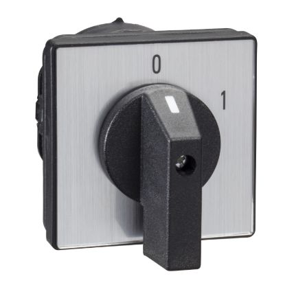 Picture of Cam switch, Harmony K, front mounting, plastic, 3 poles,2 positions, 60 degree, 32A, 64x64mm, marked 0/1