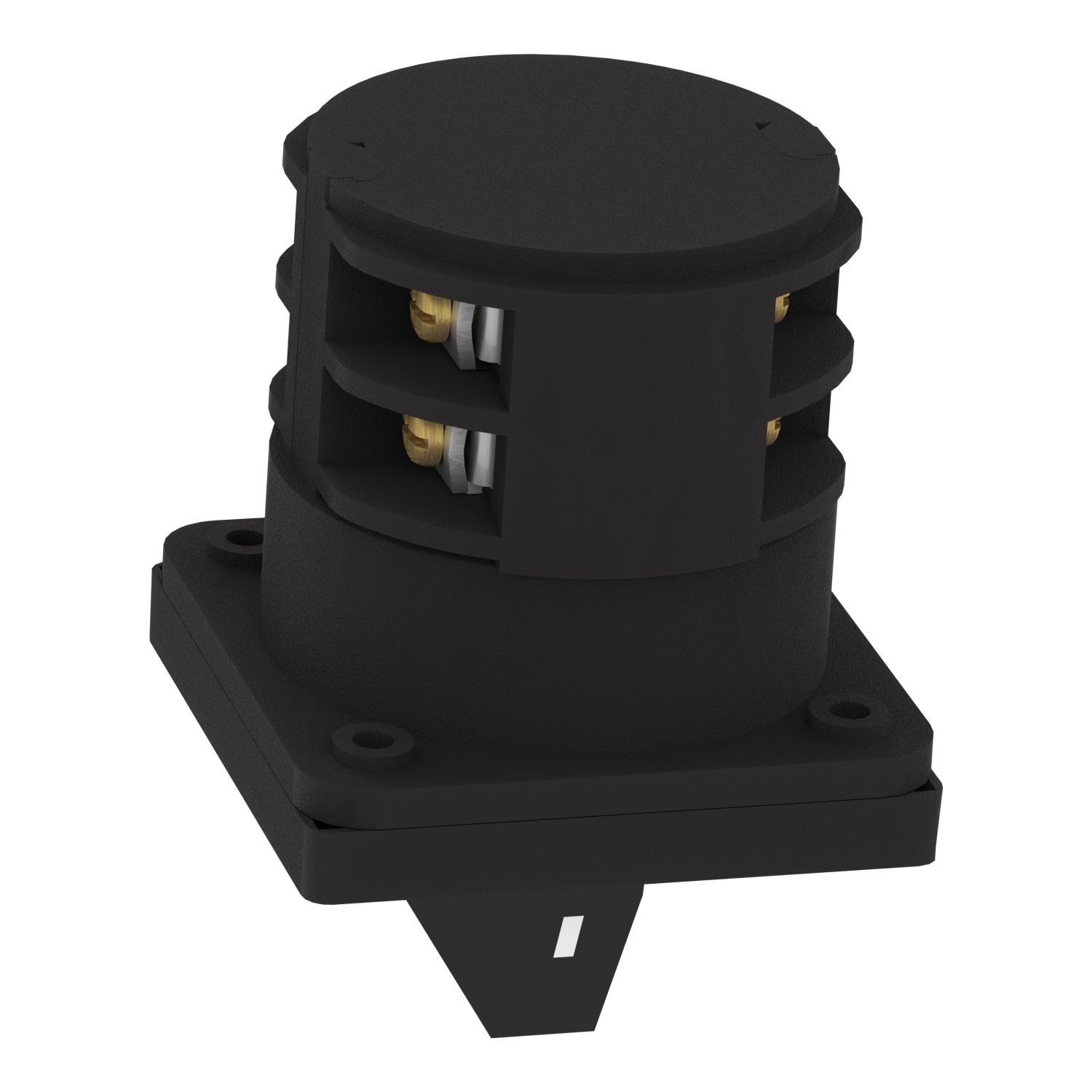 Picture of Complete cam switch, Harmony K1, K2, cam reversing switch, front mounting, plastic, 3 poles, position 0, 60degrees, 32A, 64x64mm, marked 1 0 2