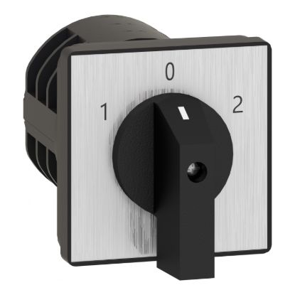 Picture of Cam changeover switch, Harmony K, front mounting, plastic, 3 poles, 30 degree, 63A, 64x64mm, marked 1/2