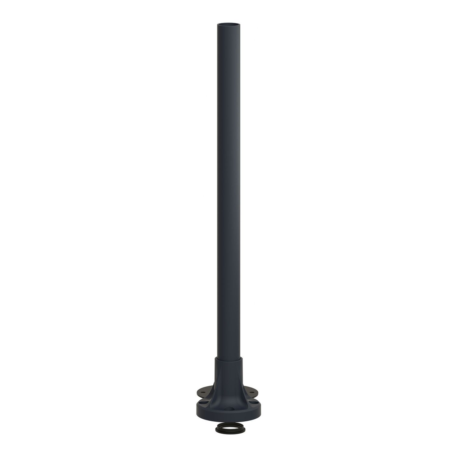 Picture of Fixing base for modular tower lights, Harmony XVB, plastic, Ø70, 380mm black aluminium support tube + black fixing plate