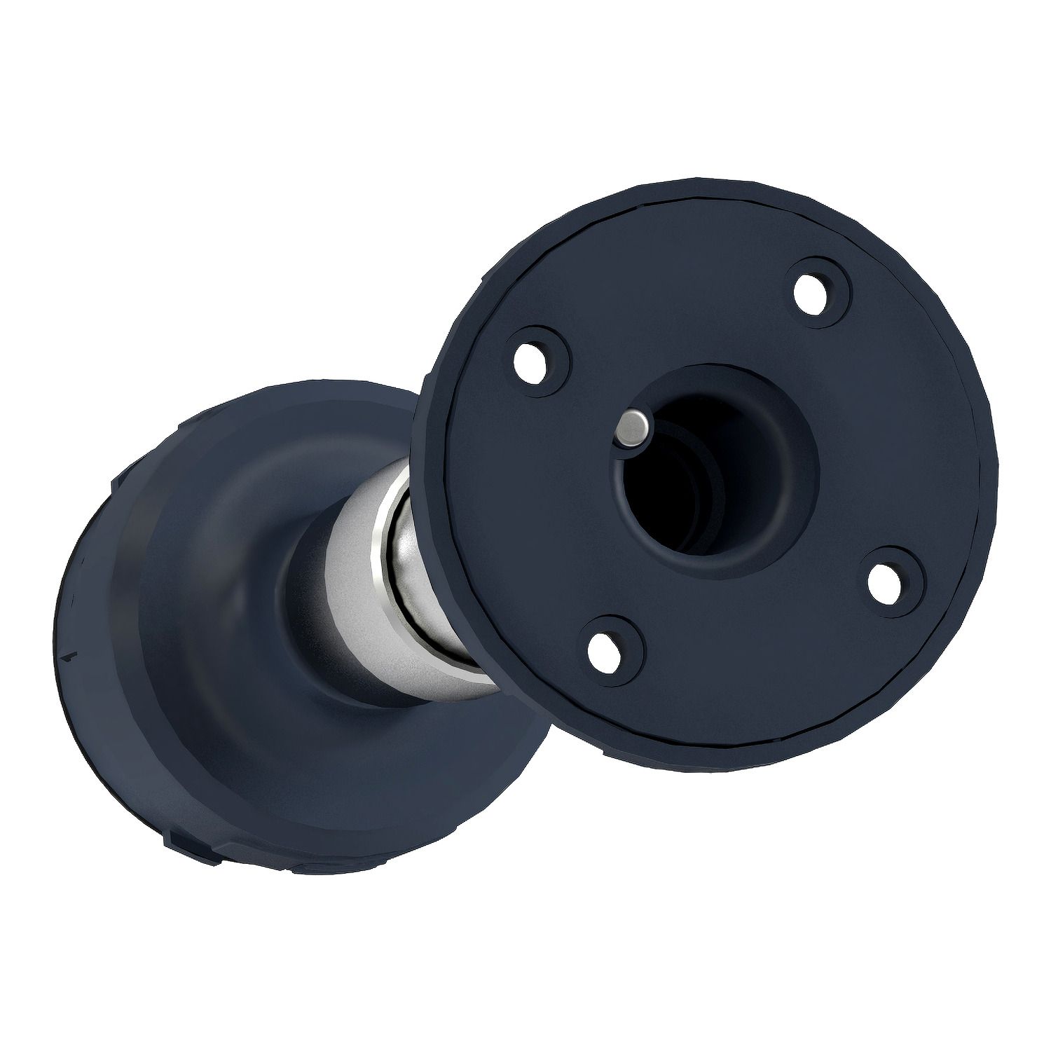 Picture of Fixing plate with adjustable aluminium pole 210 to 385mm for modular tower lights, Harmony XVU, black, 60mm