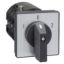 Picture of Cam reversing switch, Harmony K, front mounting, plastic, 3 poles, position 0, 60 degree, 63A, 64x64mm front plate marqued 1/0/2