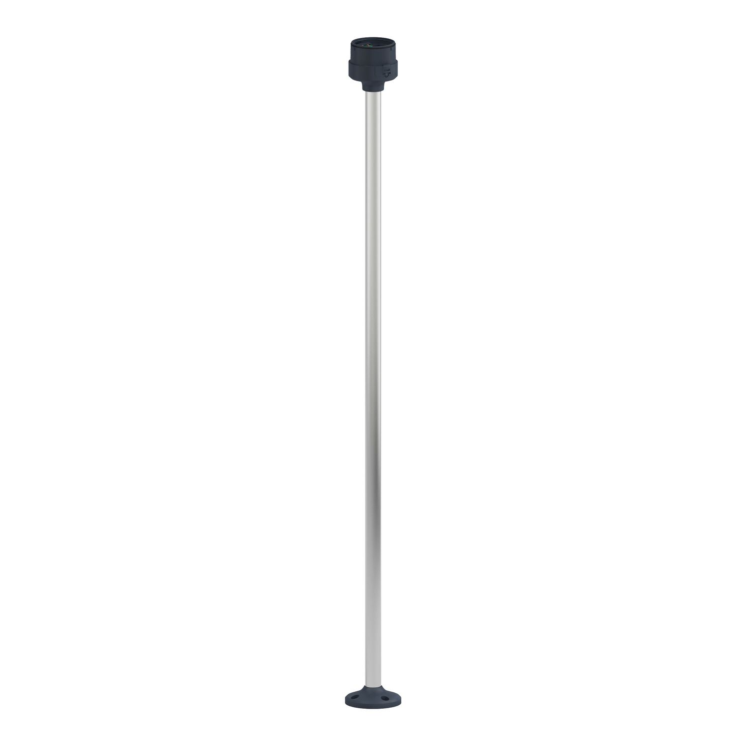 Picture of Fixing plate with 800mm aluminium pole for modular tower lights, Harmony XVU, black, 60mm