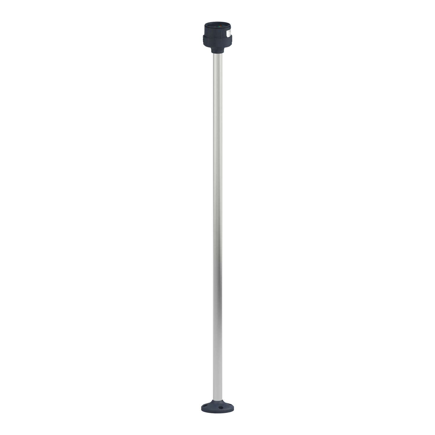 Picture of Fixing plate with 800mm aluminium pole for modular tower lights, Harmony XVU, black, 60mm