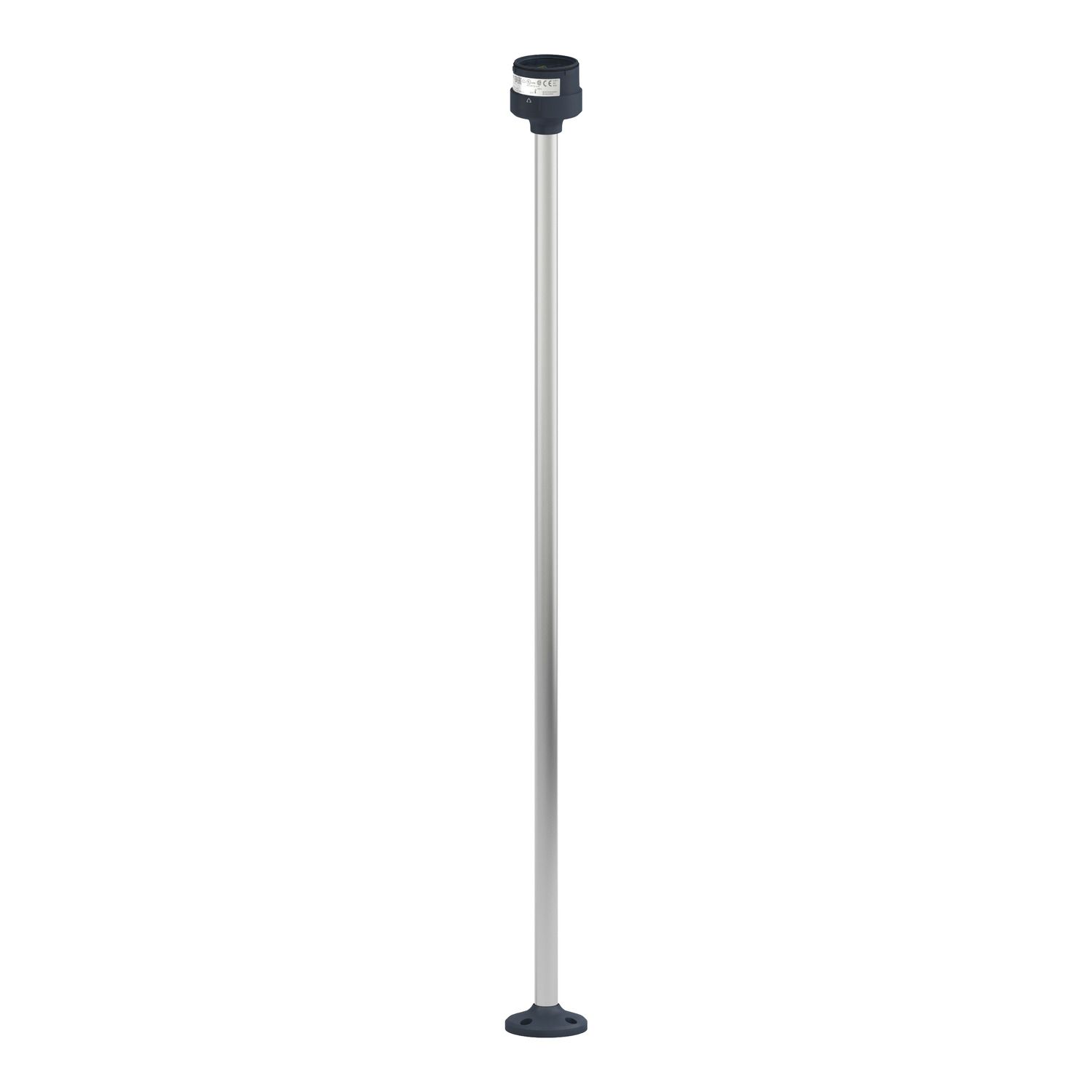 Picture of Fixing plate with 800mm aluminium pole for modular tower lights, Harmony XVU, black, 60mm