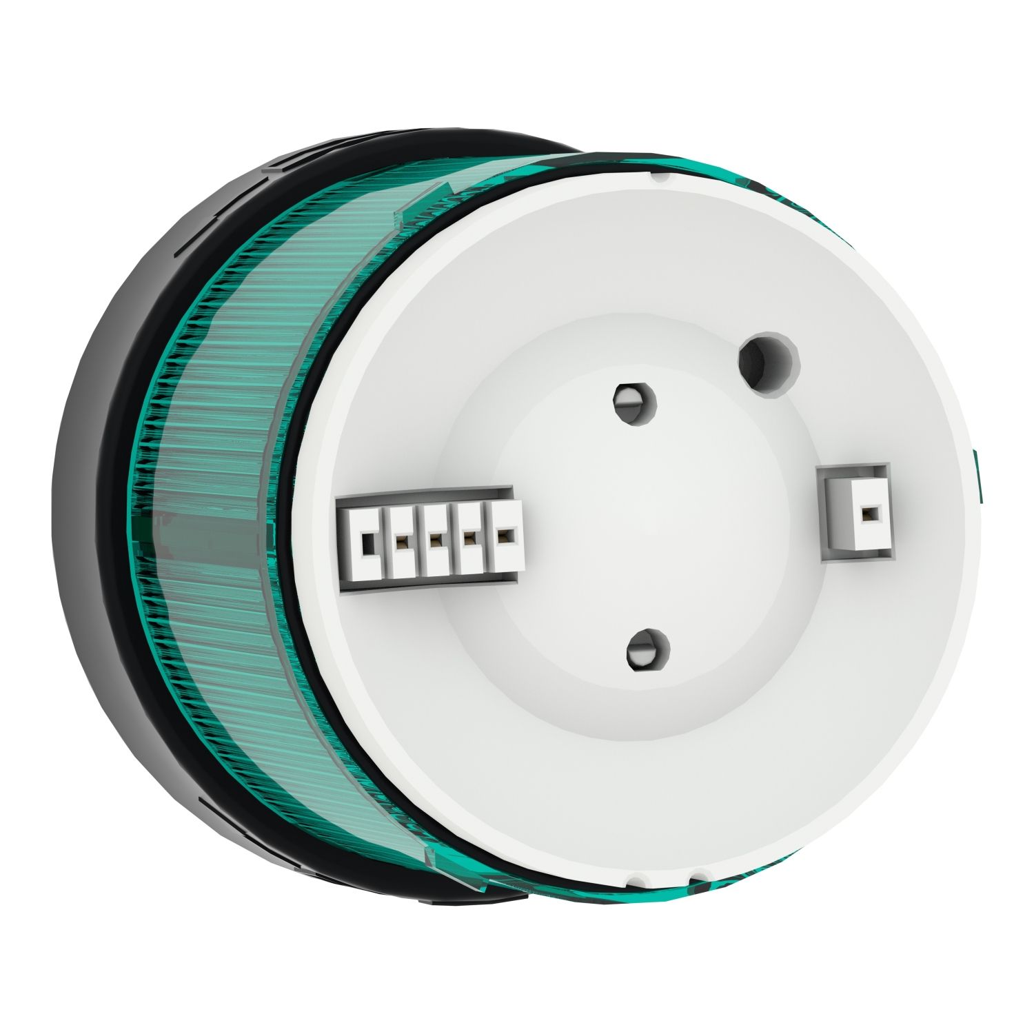 Picture of Indicator bank, Harmony XVB, illuminated unit, plastic, green, 70mm, steady, integral LED, 24V AC/DC