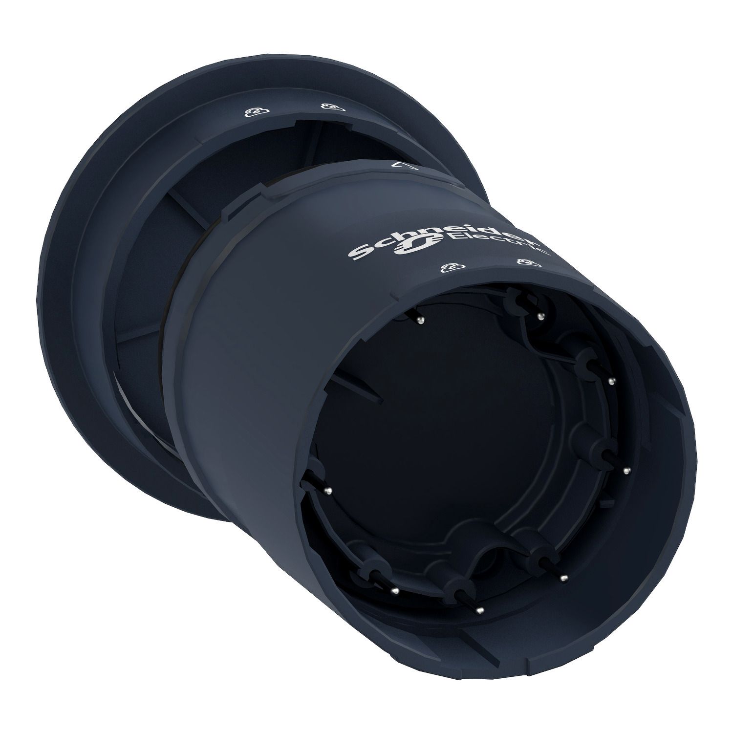 Picture of Base unit with top cover for modular tower lights, Harmony XVU, black, 60mm, 24V AC DC