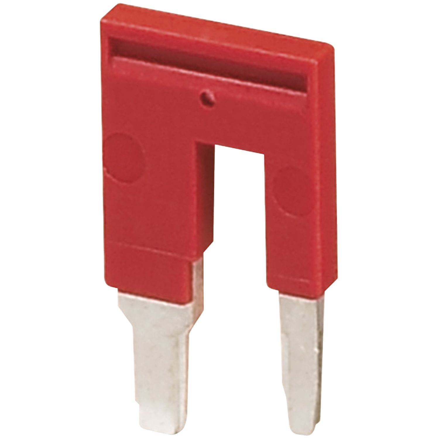Picture of Reduction bridge screw to screw, Linergy TR terminals blocks, for connecting 6mmÂ² spring to 2.5/4mmÂ² screw terminal, red
