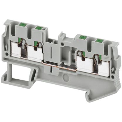 Picture of Terminal block, Linergy, Linergy TR, push-in type, feed through, 4 points, 2.5mm², grey, set of 50