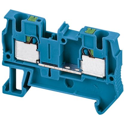 Picture of Terminal block, Linergy TR, push-in type, feed through, 2 points, 4mmÂ², blue, set of 50