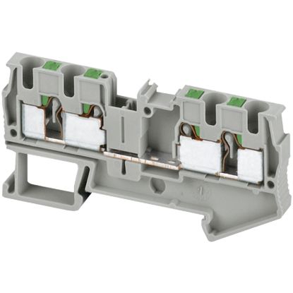 Picture of Terminal block, Linergy, Linergy TR, push-in type, feed through, 4 points, 4mm², grey, set of 50
