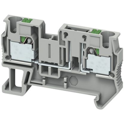 Picture of Terminal block, Linergy TR, push-in type, basic disconnect terminal, 2 points, 4mm²,  grey, set of 50