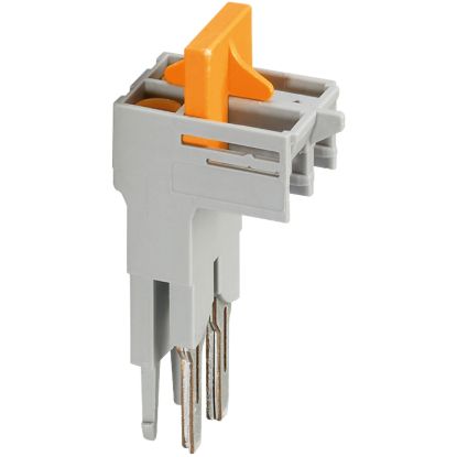 Picture of Switching jumper, Linergy TR, 2 points, for NSYTRV62TTD terminal, pluggable, orange, set of 10