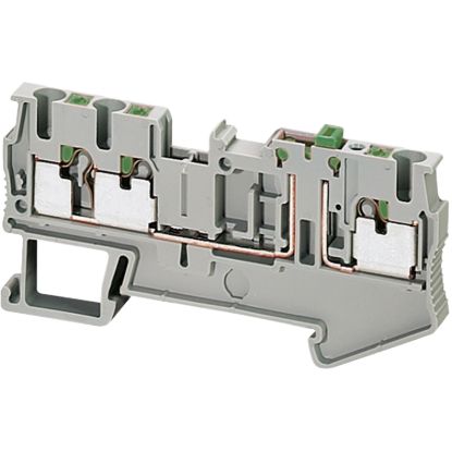 Picture of Terminal block, Linergy TR, grey, 2.5mm², push-in type, knife disconnect, 3 points, set of 50