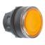 Picture of Head for illuminated push button, Harmony XB5, XB4, orange flush pushbutton 22mm spring return BA9s bulb