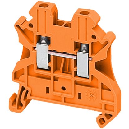 Picture of Terminal block, Linergy TR, orange, 2.5mm2, passthrough, 2 points, set of 10
