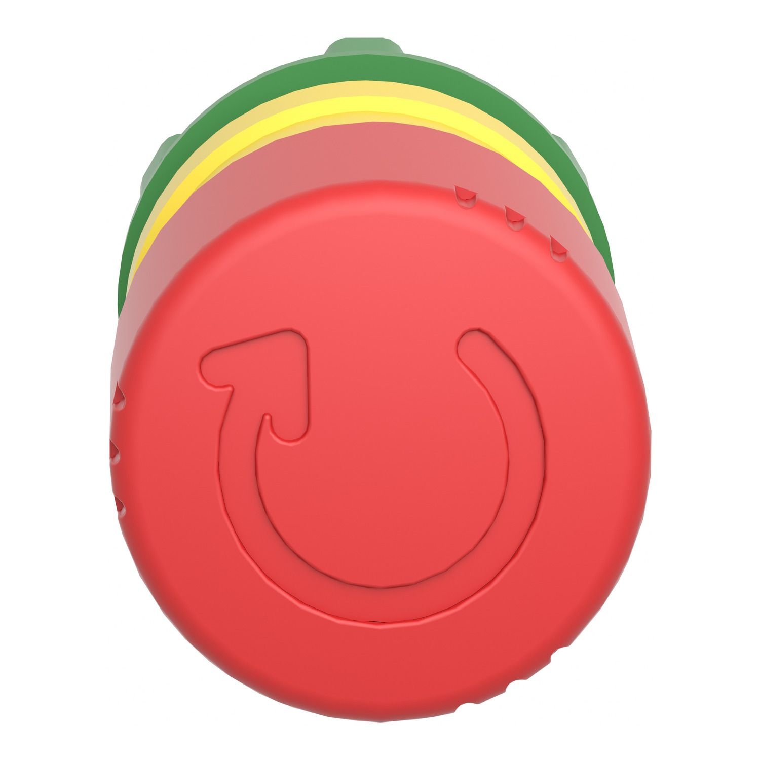 Picture of Emergency stop head, Harmony XB5, switching off, plastic, red mushroom 30mm, 22mm, trigger latching turn to release