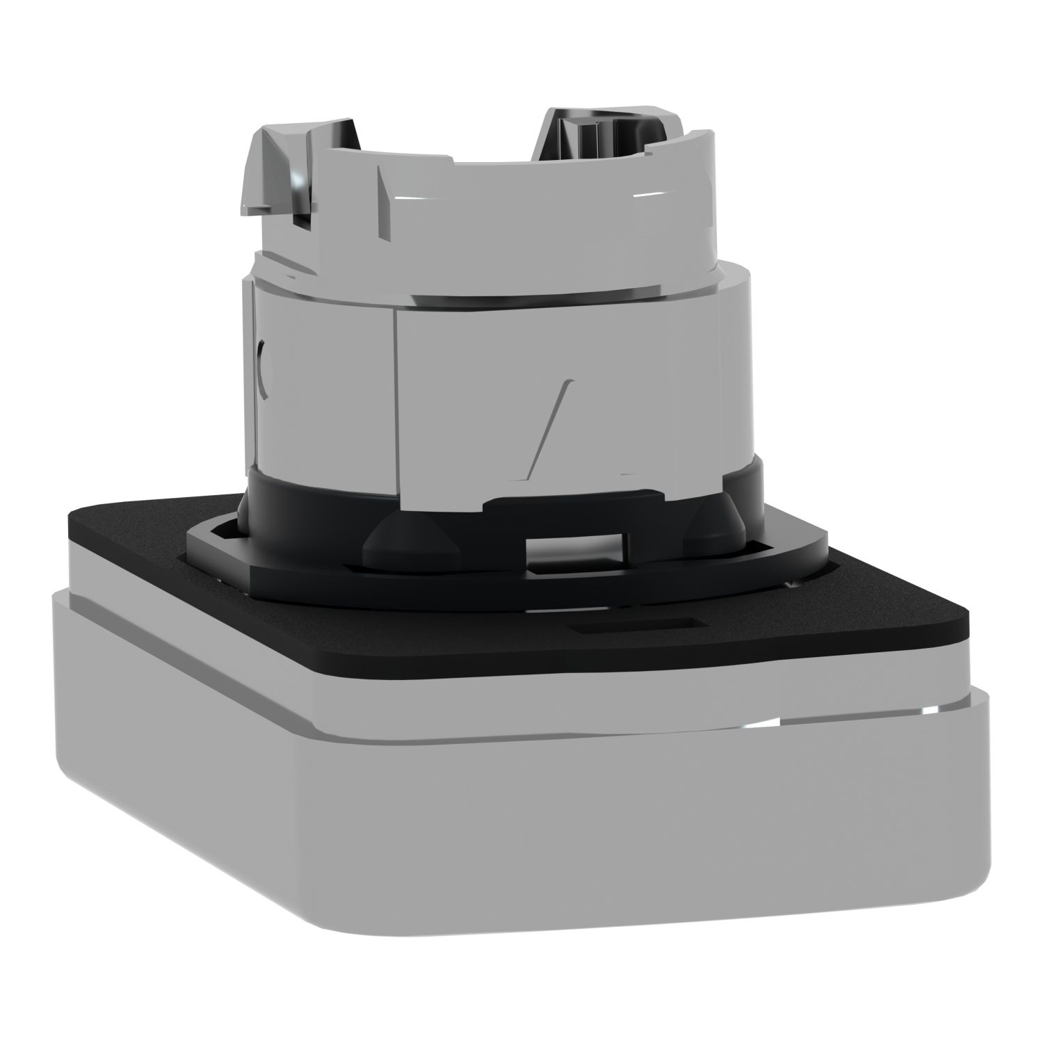 Picture of Head for double headed push button, Harmony XB4, metal, 22mm, 1 green flush marked I + 1 red flush marked O