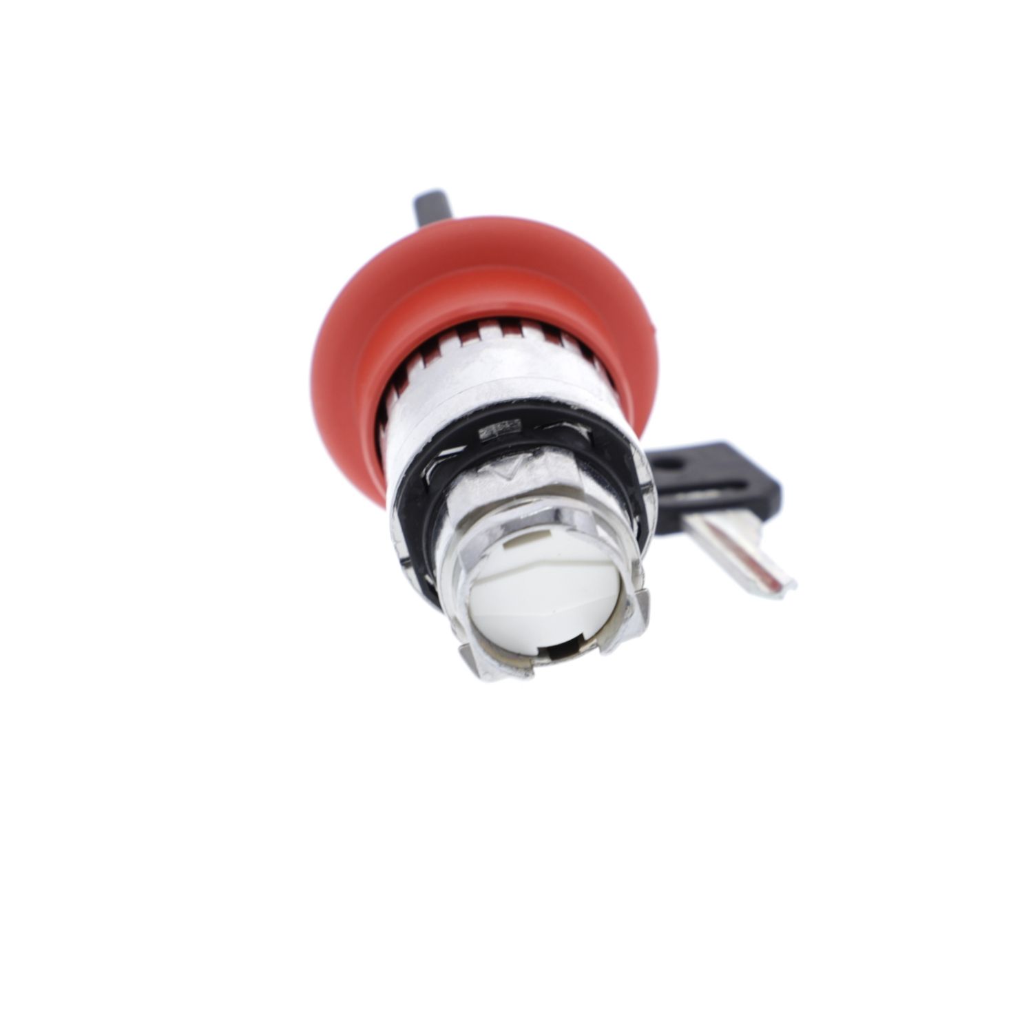 Picture of Emergency stop head, Harmony XB4, switching off, metal, red mushroom 40mm, 22mm, trigger latching key release