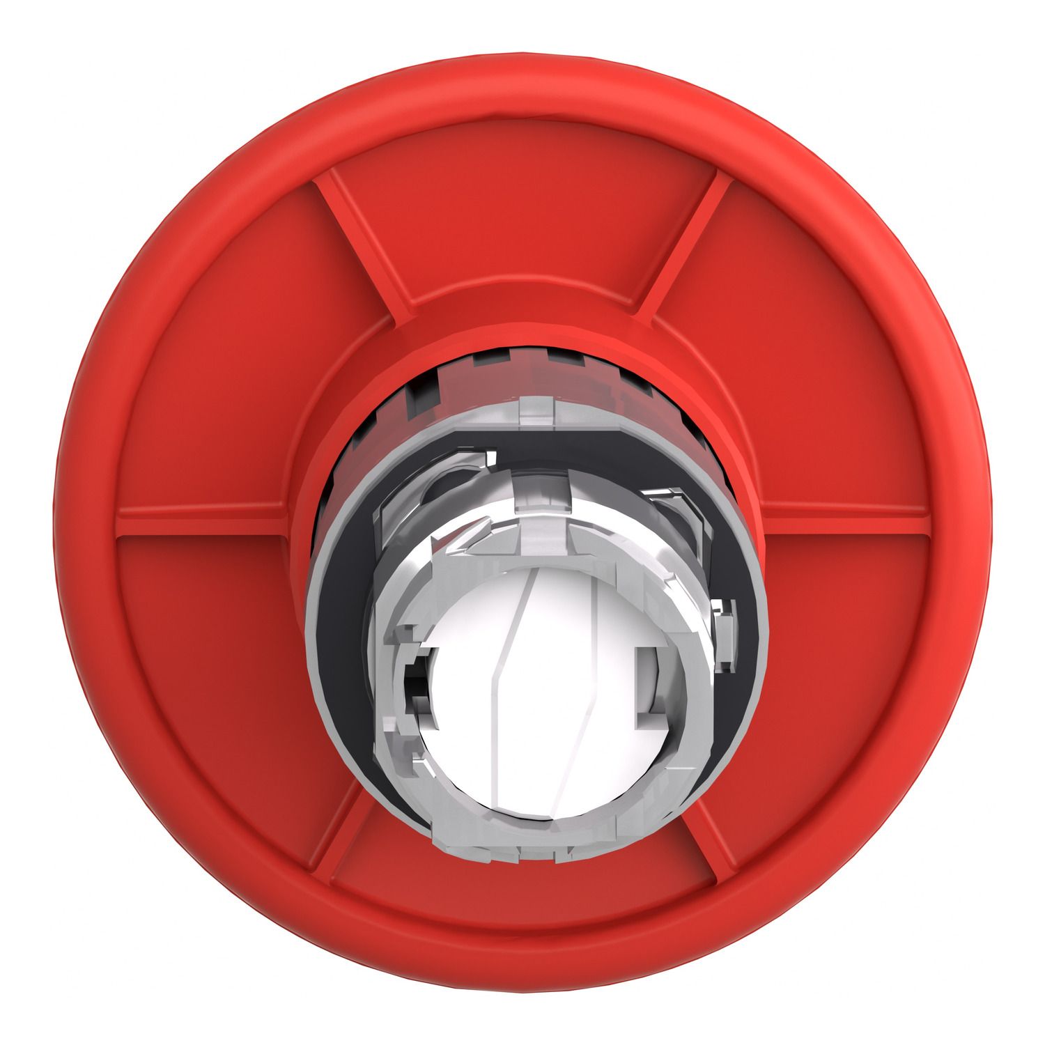 Picture of Emergency stop head, Harmony XB4, switching off, metal, red mushroom 60mm, 22mm, trigger latching key release