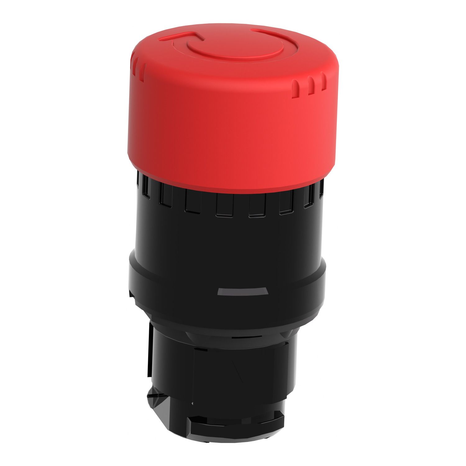 Picture of Emergency stop head, Harmony XB4, switching off, black metal, red mushroom 30mm, 22mm, trigger latching turn to release