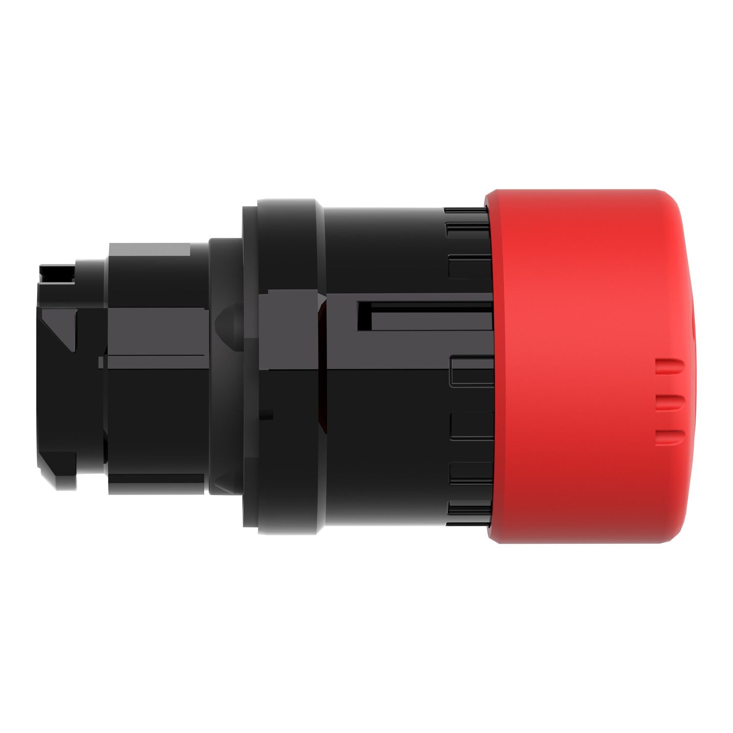 Picture of Emergency stop head, Harmony XB4, switching off, black metal, red mushroom 30mm, 22mm, trigger latching turn to release