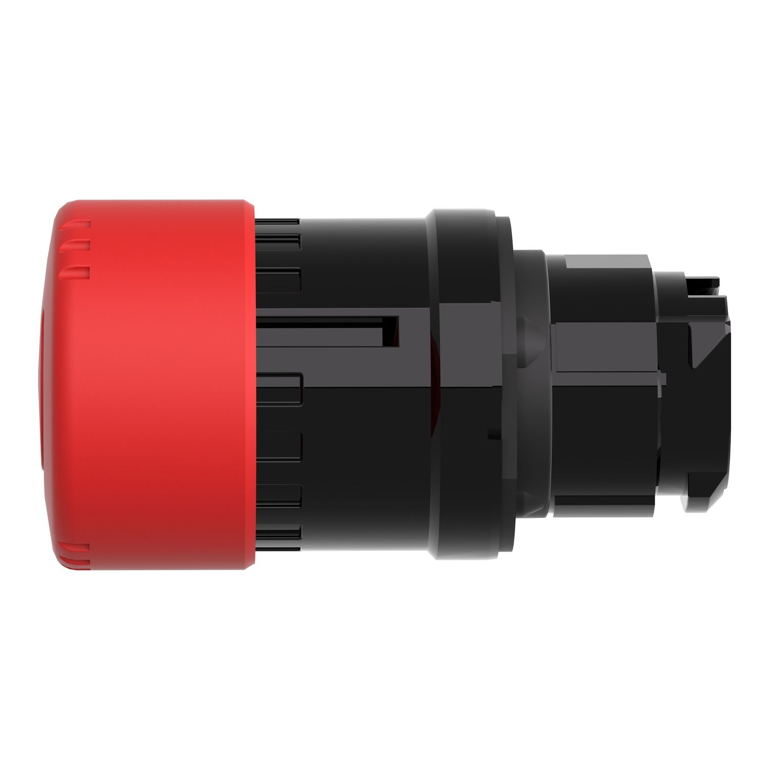 Picture of Emergency stop head, Harmony XB4, switching off, black metal, red mushroom 30mm, 22mm, trigger latching turn to release