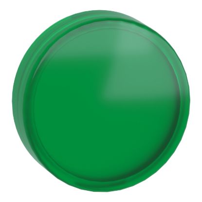 Picture of Head for pilot light, Harmony XB4, Harmony XB5, green, 22mm, universal LED, plain lens, unmarked