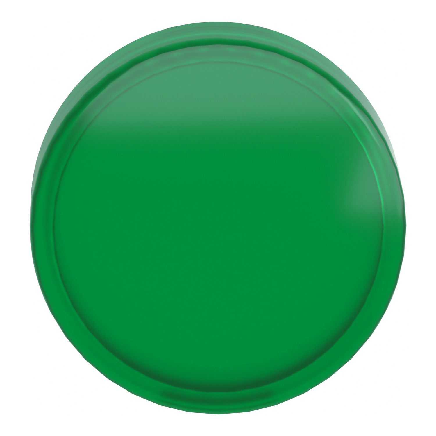 Picture of Head for pilot light, Harmony XB4, Harmony XB5, green, 22mm, universal LED, plain lens, unmarked