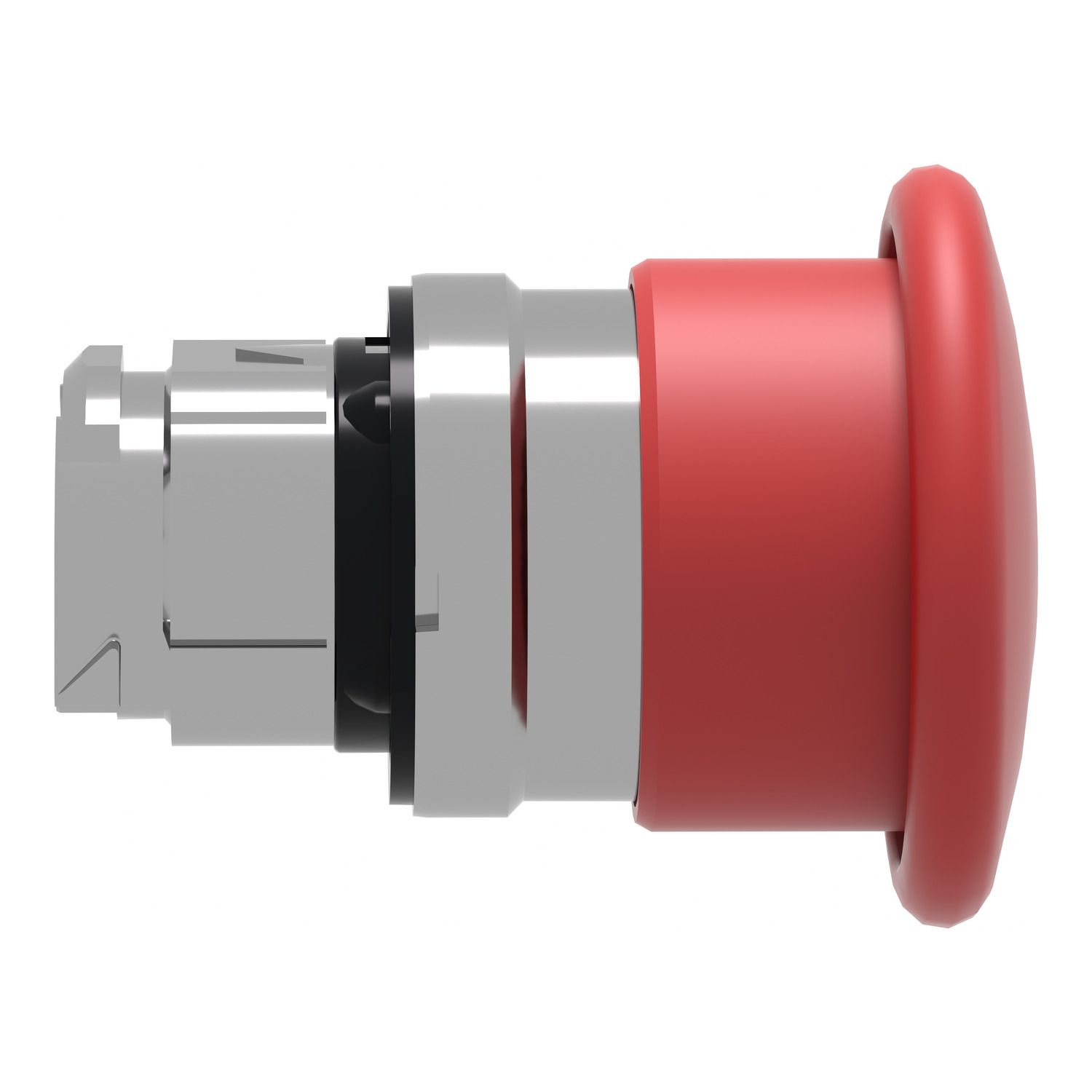 Picture of Head for non illuminated pushbutton, Harmony XB4, mushroom 40mm, metal, red, 22mm, spring return