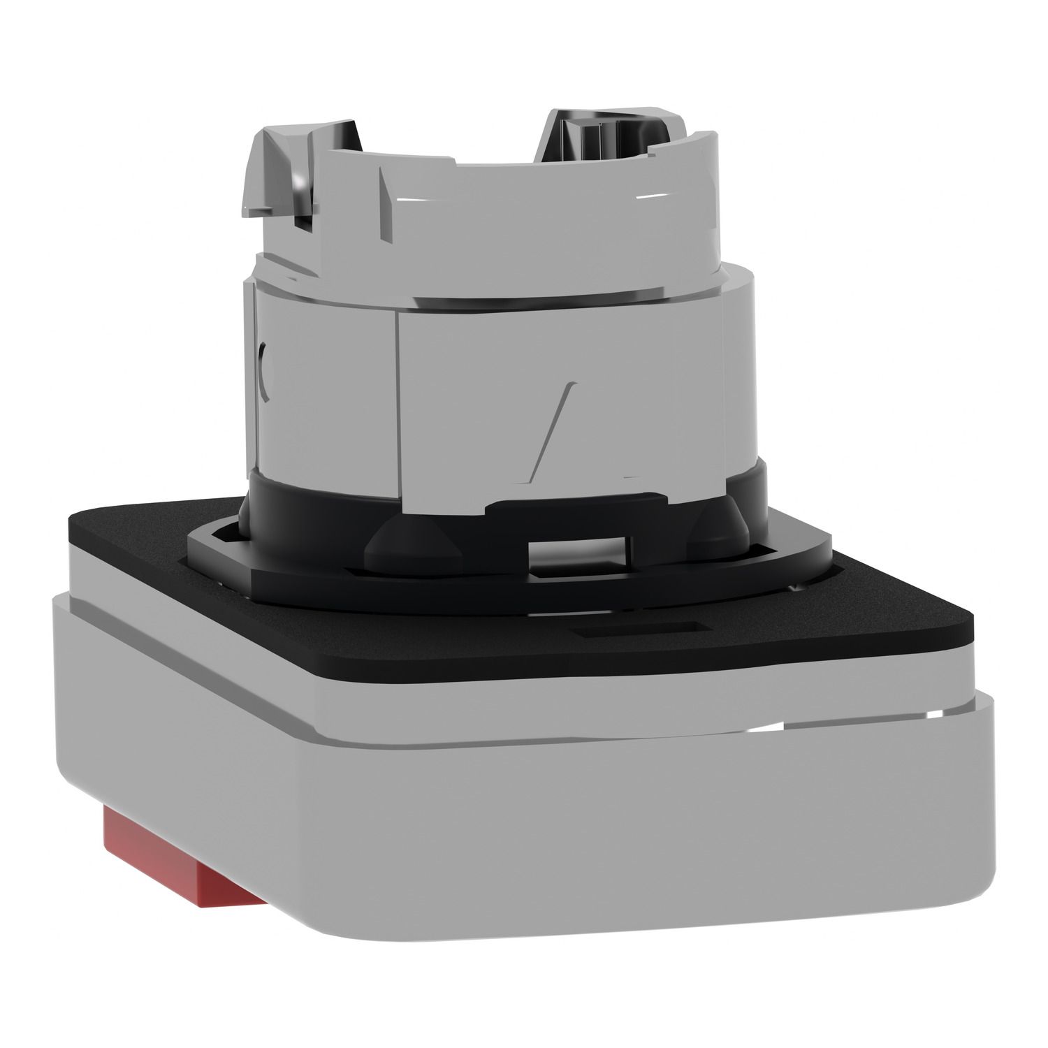 Picture of Head for double headed push button, Harmony XB4, metal, 22mm, 1 green flush marked I + 1 red projecting marked O