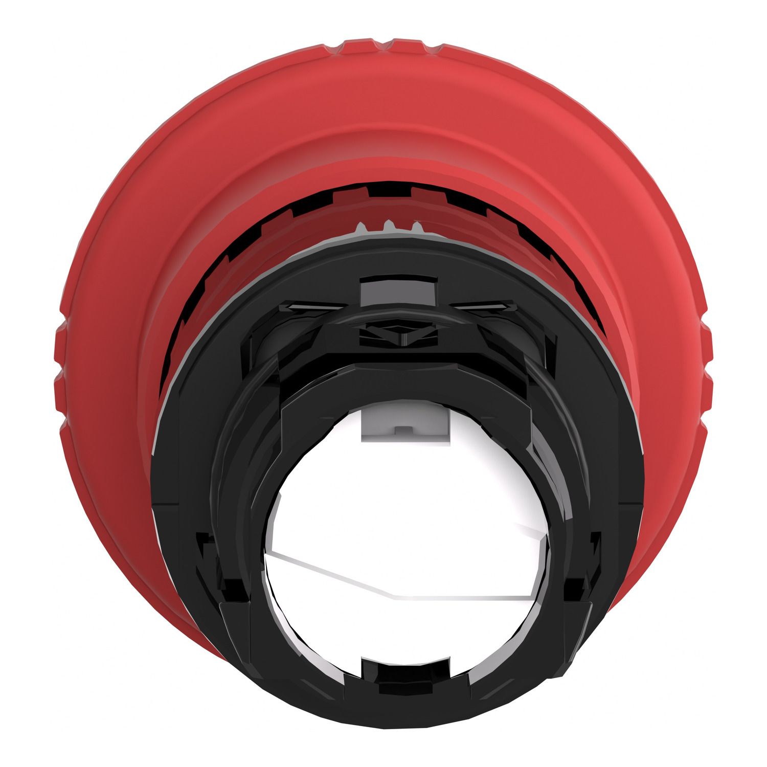 Picture of Emergency stop head, Harmony XB4, switching off, black metal, red mushroom 40mm, 22mm, trigger latching turn to release
