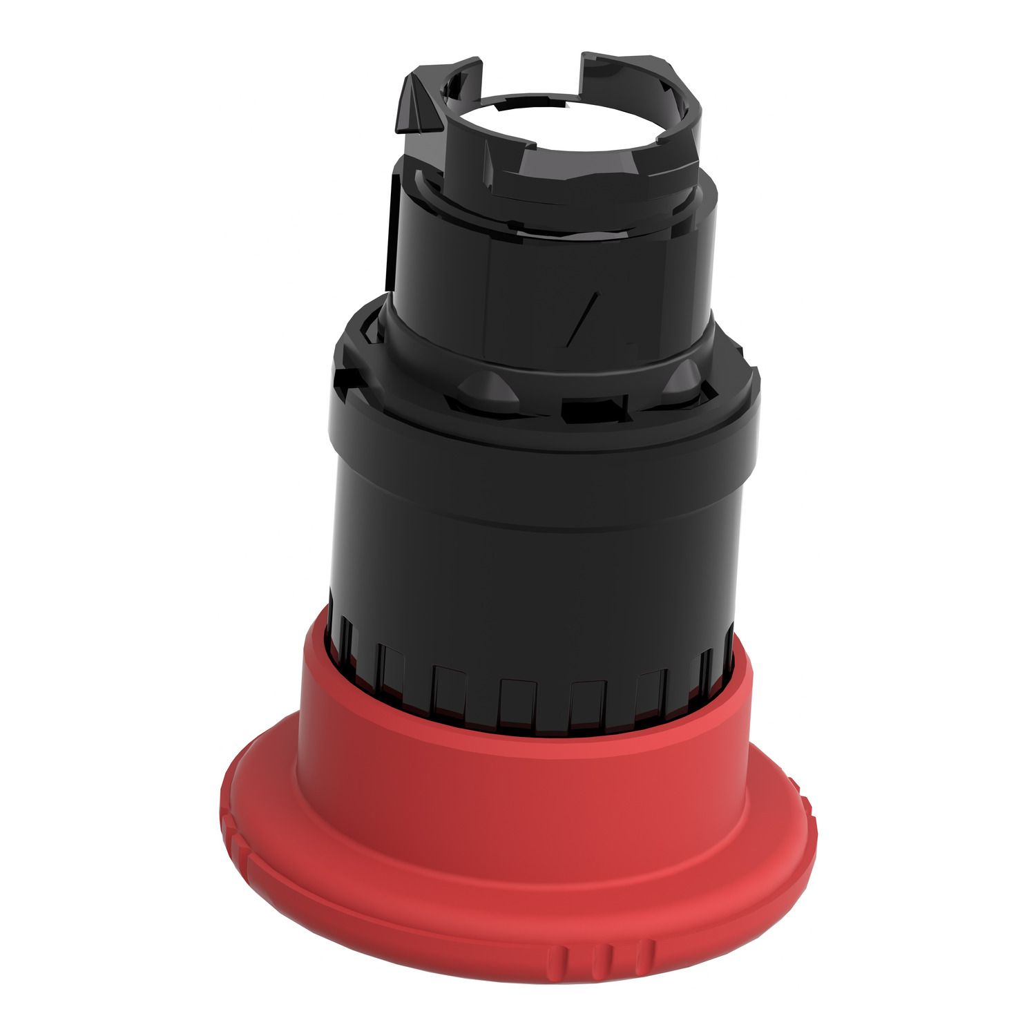 Picture of Emergency stop head, Harmony XB4, switching off, black metal, red mushroom 40mm, 22mm, trigger latching turn to release