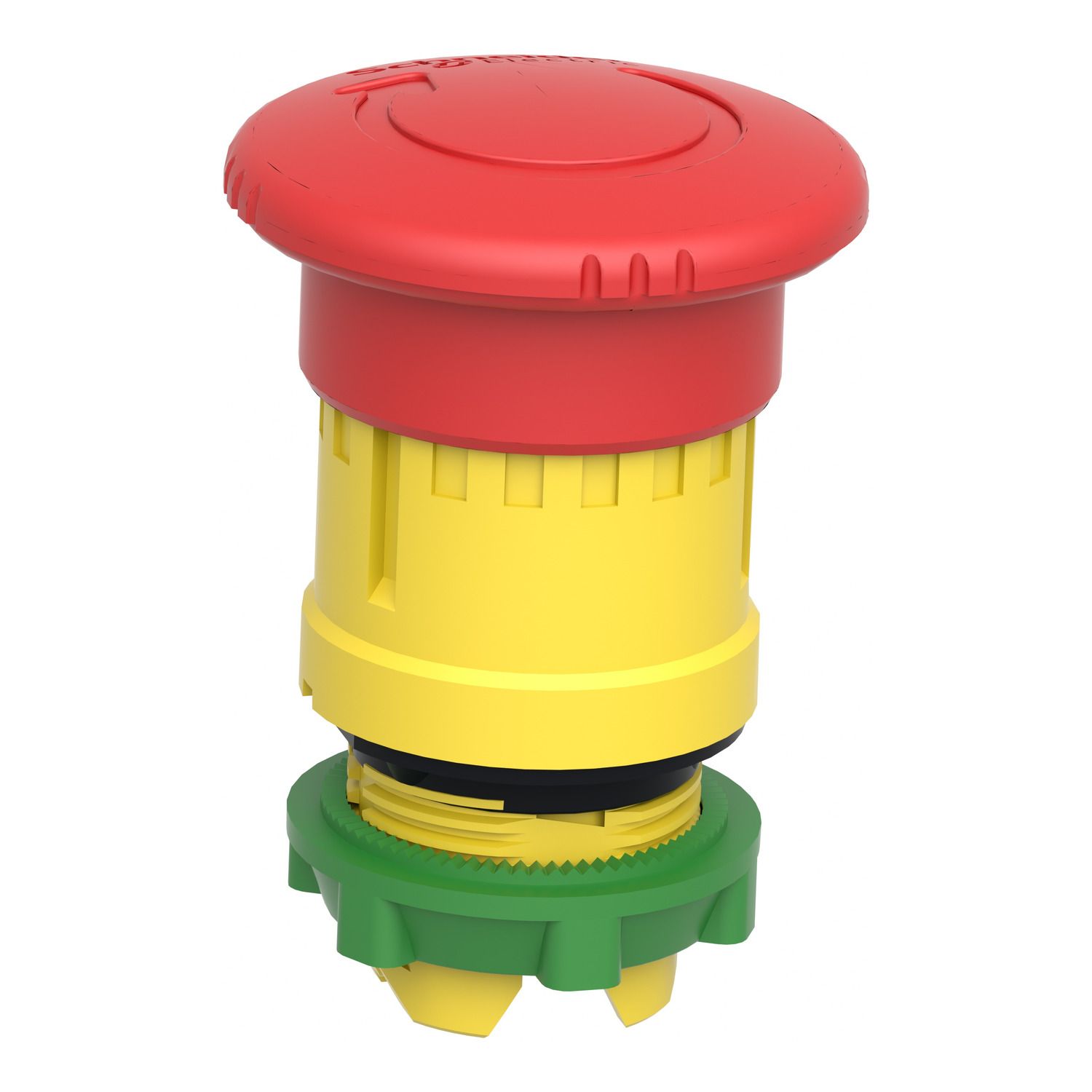 Picture of Emergency stop head, Harmony XB5, switching off, plastic, red mushroom 40mm, 22mm, trigger and latching turn to release