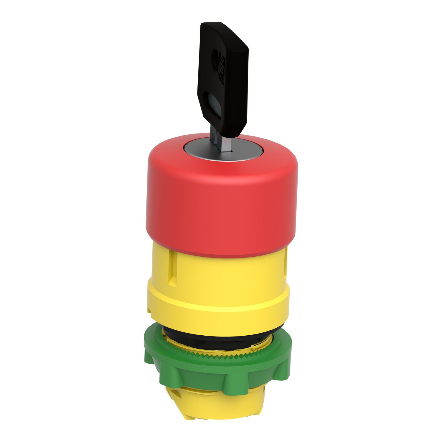 Picture of Emergency stop head, Harmony XB5, switching off, plastic, red mushroom 30mm, 22mm, trigger latching key release