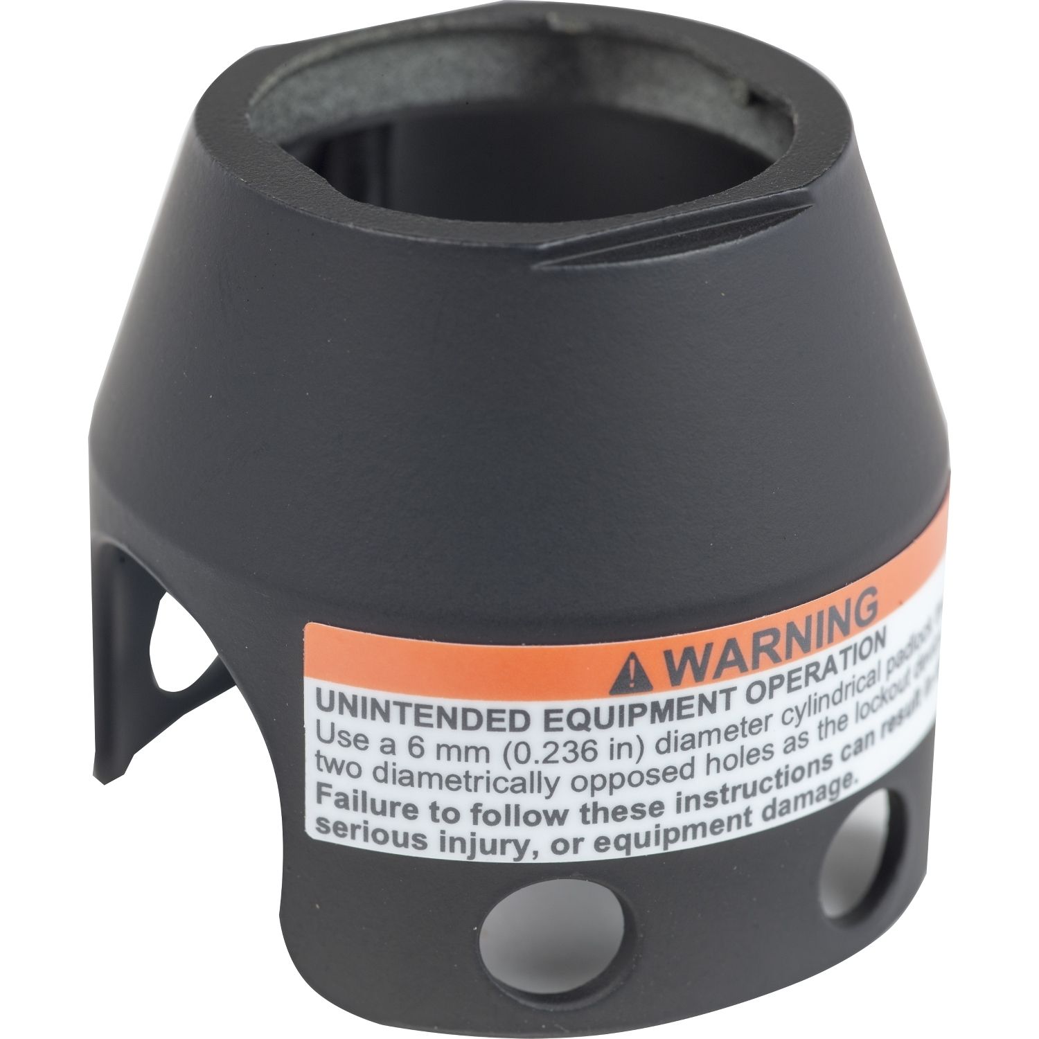 Picture of Padlockable guard for mushroom head 40mm, Harmony XB4, metal, black