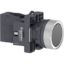 Picture of Complete push button, Easy Harmony XA2, plastic, flush, black, 22mm, push push, unmarked, 1NO