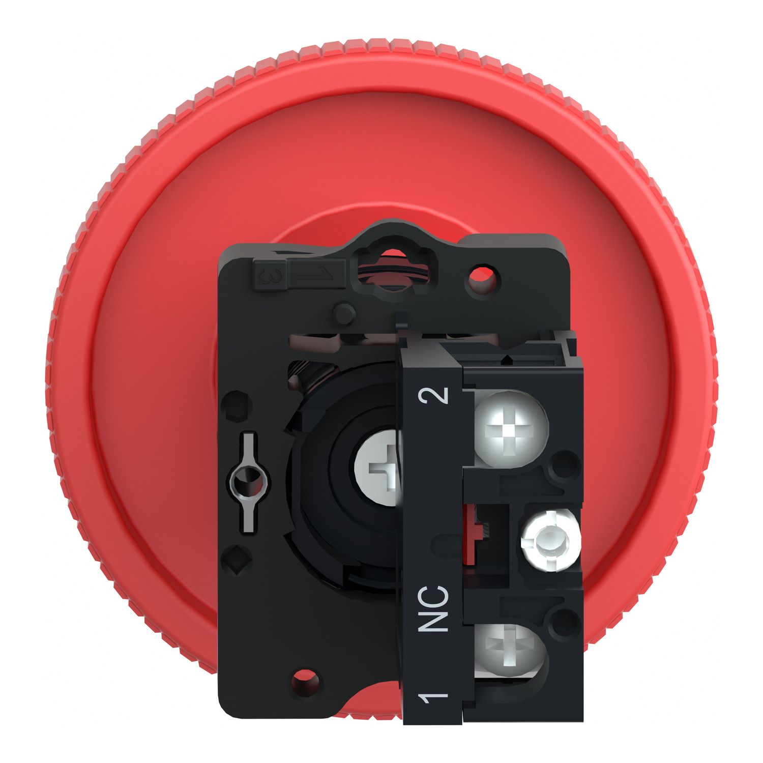 Picture of Complete emergency switching off push button, Easy Harmony XA2, plastic, red mushroom 60mm, 22mm, turn to release, 1NC