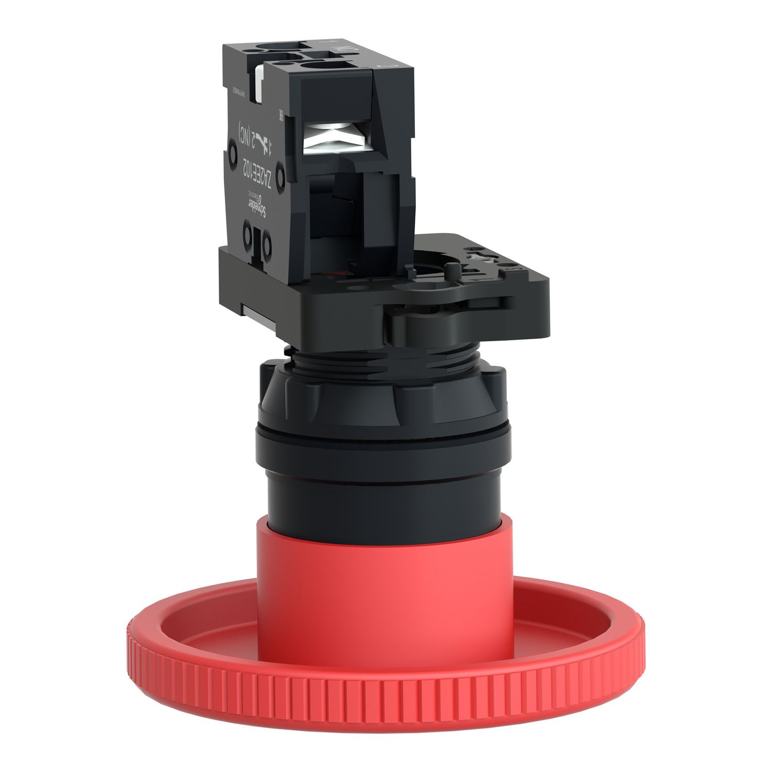 Picture of Complete emergency switching off push button, Easy Harmony XA2, plastic, red mushroom 60mm, 22mm, turn to release, 1NC