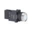 Picture of Complete illuminated push button, Easy Harmony XA2, plastic, flush, white, 22mm, spring return, 220V AC, 1NO