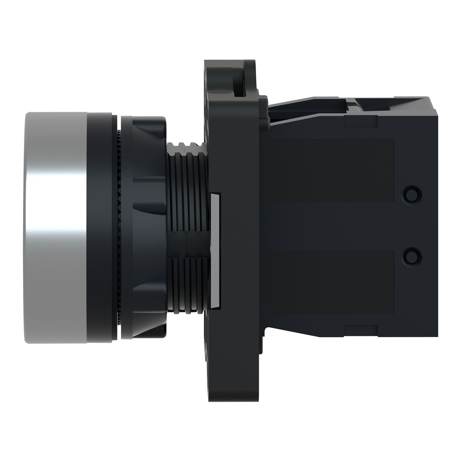 Picture of Complete push button, Easy Harmony XA2, plastic, flush, red, 22mm, spring return, unmarked, 1NC