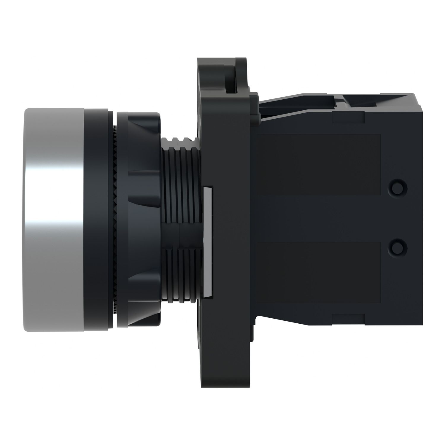 Picture of Complete push button, Easy Harmony XA2, plastic, flush, red, 22mm, spring return, marked O, 1NC