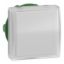 Picture of Head for pilot light, Harmony XB5, square white, 22mm, with plain lens, universal LED