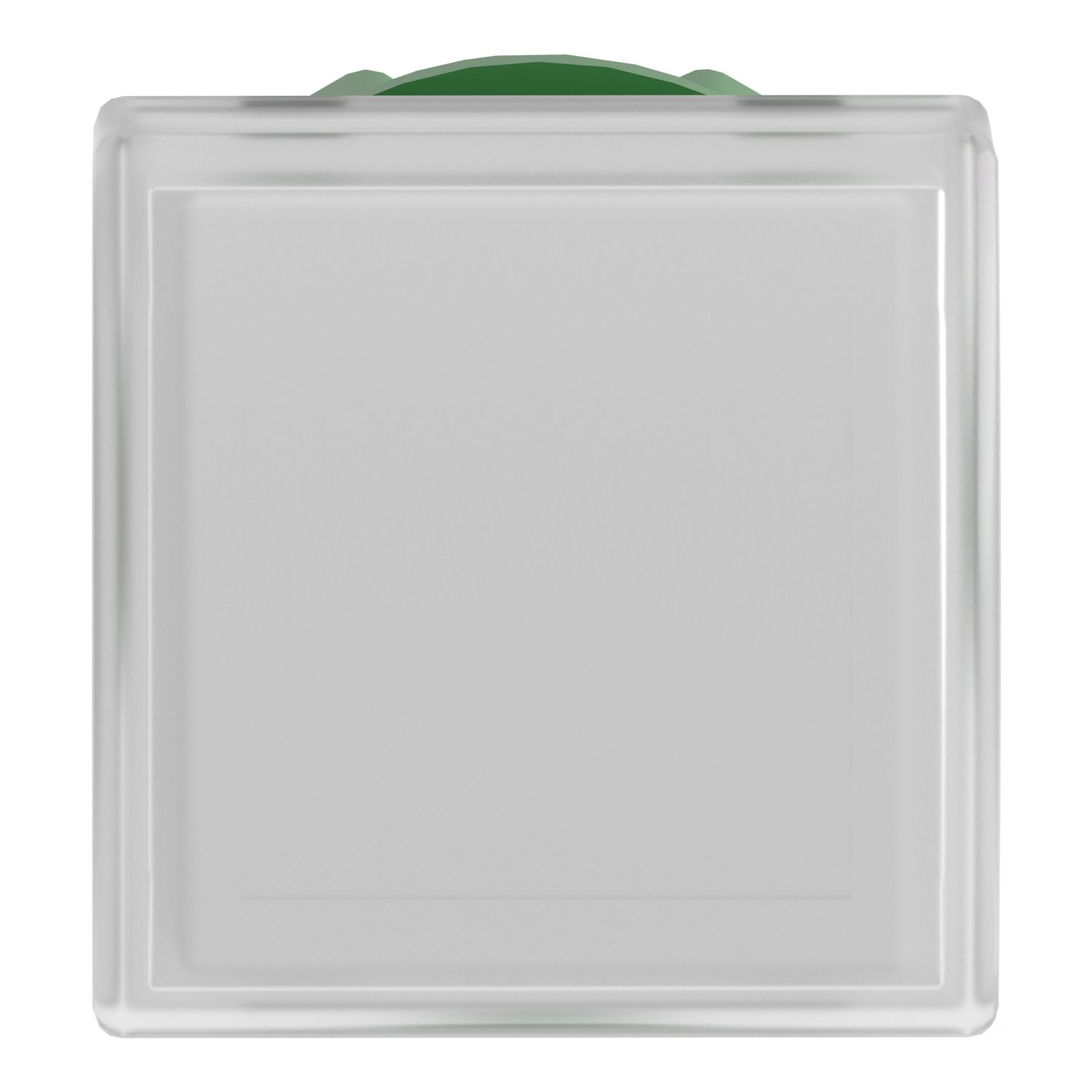 Picture of Head for pilot light, Harmony XB5, square white, 22mm, with plain lens, universal LED