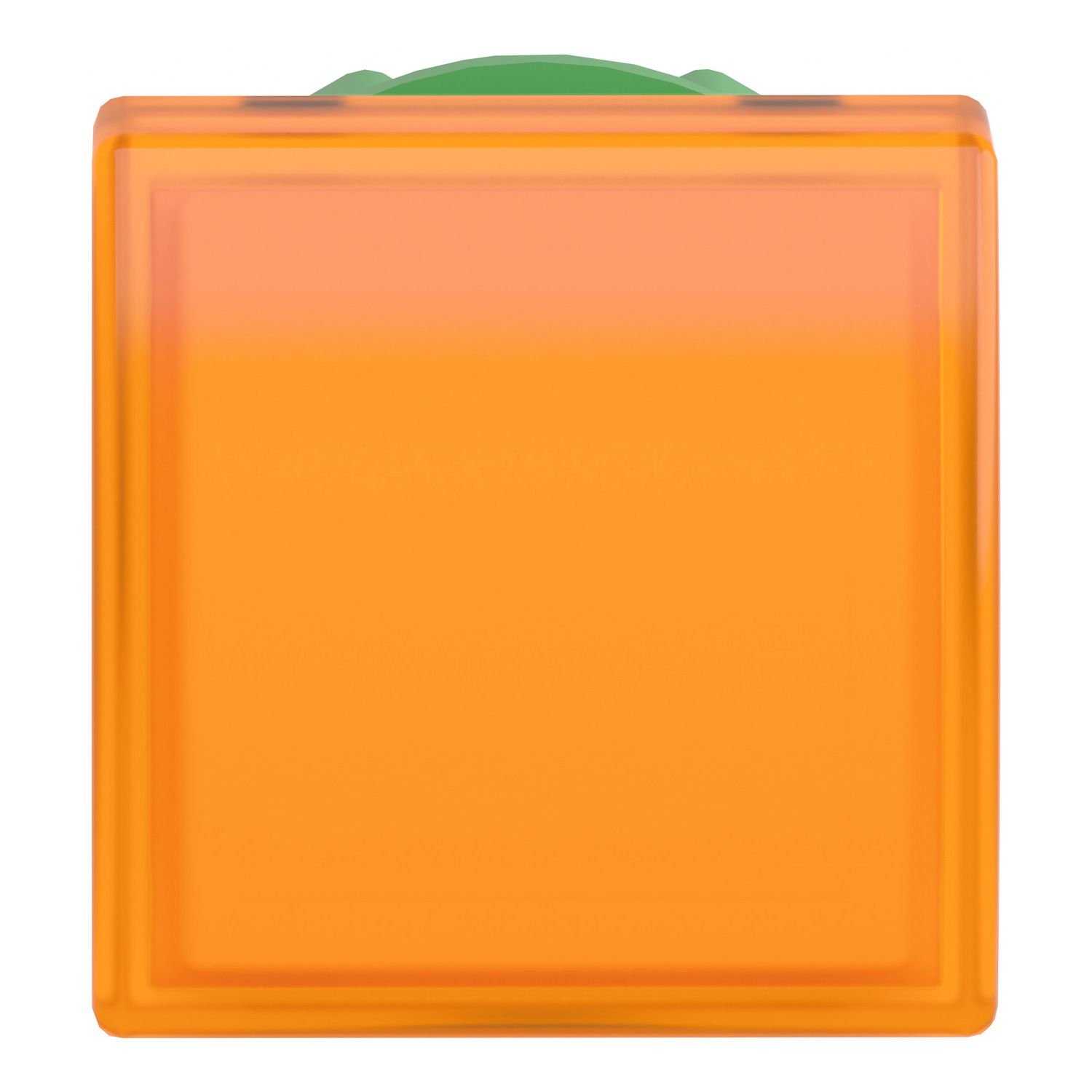 Picture of Head for pilot light, Harmony XB5, square orange, 22mm, with plain lens, universal LED