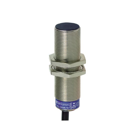 Picture of Inductive proximity sensors XS, inductive sensor XS1 M18, L60mm, stainless, Sn5mm, 12...24 VDC, cable 2 m