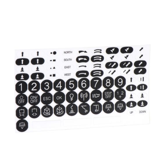 Picture of Kit of adhesive labels for remote device, Harmony eXLhoist, standard, black and white