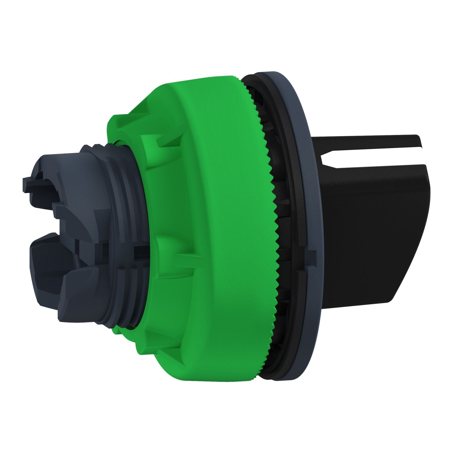 Picture of Antimicrobial Flush mounted selector switch head, Harmony XB5, plastic, black, 30mm, 2 positions, stay put