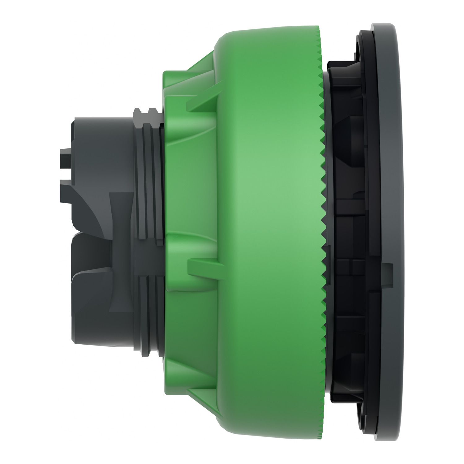 Picture of Head for illuminated push button, Harmony XB5, antimicrobial, plastic, white, 30mm, universal LED, plain lens